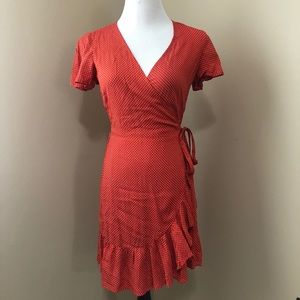 Lovestitch polka dot wrap dress